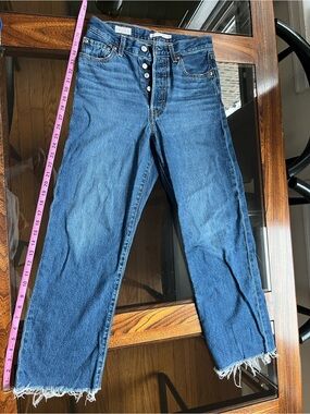 Levi's High-Rise Blue Button-Fly Jeans
